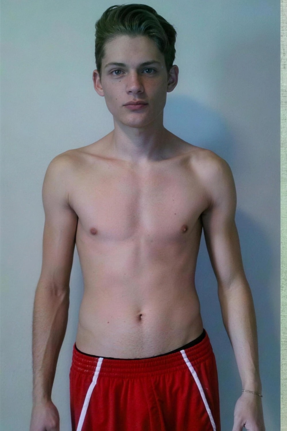 Christian Monik before he trained, standing against a plain wall